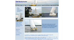 Desktop Screenshot of haff-bootscharter.de